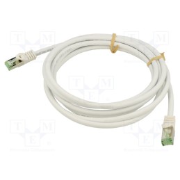 1 pcs x Goobay - 61106 - Patch cord, S/FTP, Cat 8.1, stranded, Cu, LSZH, white, 3m, 26AWG