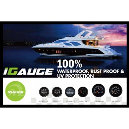 Water level clock indicator 0 190 ohm LED 52mm