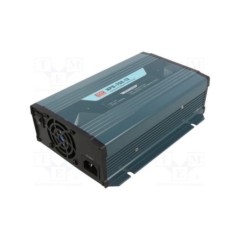 1 pcs x MEAN WELL - NPB-750-12 - Charger: for rechargeable batteries, 43A, 150÷500Ah, 13.8VDC
