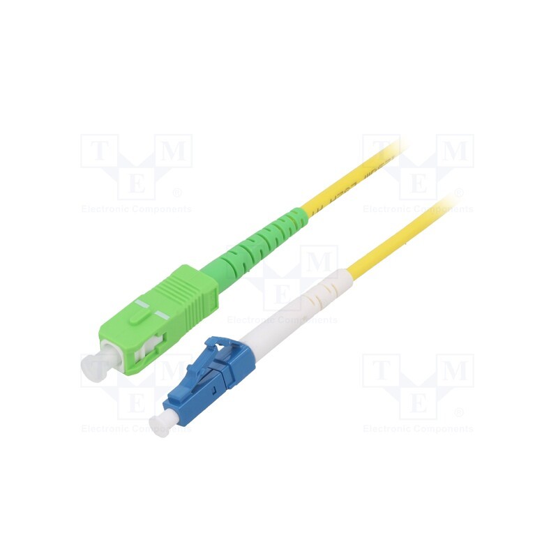 1 pcs x Goobay - 59654 - Fiber patch cord, OS2, LC/UPC,SC/APC, 20m, Optical fiber: 9/125um
