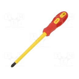 1 pcs x BM GROUP - BM1133 - Screwdriver, insulated, Pozidriv®, PZ3, Blade length: 150mm