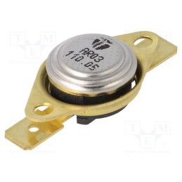 1 pcs x TOMIC - AR03.110.05-W1-S3 - Sensor: thermostat, SPST-NC, 110°C, 16A, 250VAC, connectors 6,3mm