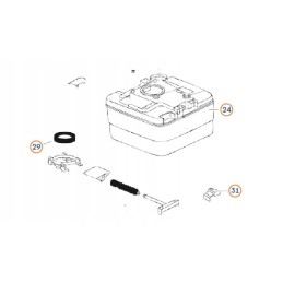 Thetford Qube portable tourist toilet seal