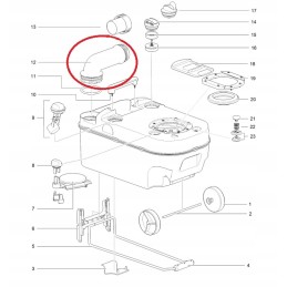 Toilet spigot c220 thetford