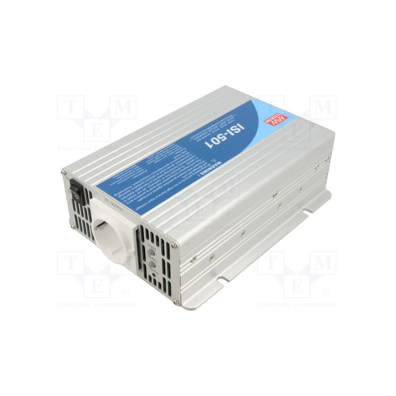 1 pcs x MEAN WELL - ISI-501-212EU - Converter: DC/AC, 10÷15VDC, 230VAC, 205x158x67mm, -20÷40°C