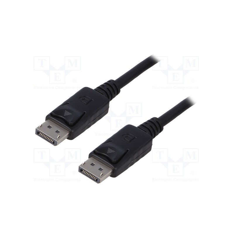 1 pcs x QOLTEC - 50454 - Cable, DisplayPort 1.1, DisplayPort plug,both sides, 3m, black