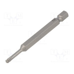 1 pcs x WIHA - 32418 - Screwdriver bit, spherical,Torx®, T15, Overall len: 70mm