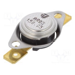 1 pcs x TOMIC - AR03.150.05-W1-S3 - Sensor: thermostat, SPST-NC, 150°C, 16A, 250VAC, connectors 6,3mm