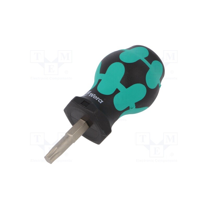 1 pcs x WERA - 5008861001 - Screwdriver, Torx®, TX30, STUBBY, Blade length: 25mm