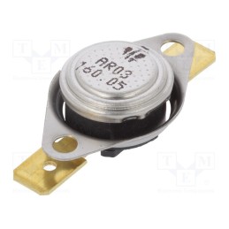 1 pcs x TOMIC - AR03.160.05-W1-S3 - Sensor: thermostat, SPST-NC, 160°C, 16A, 250VAC, connectors 6,3mm