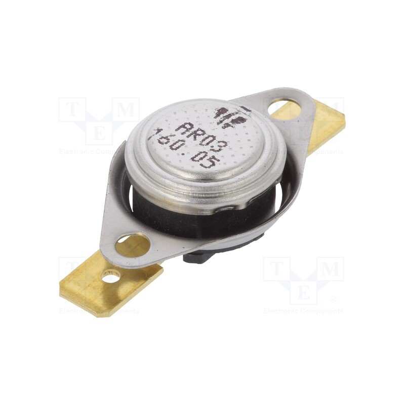 1 pcs x TOMIC - AR03.160.05-W1-S3 - Sensor: thermostat, SPST-NC, 160°C, 16A, 250VAC, connectors 6,3mm