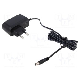 1 pcs x Goobay - 64978 - Power supply: switched-mode, plug, 12VDC, 12W, Plug: EU, 84%, black