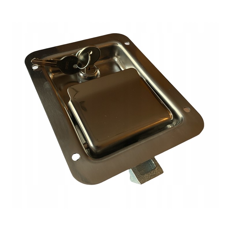 Lock handle closing container door box