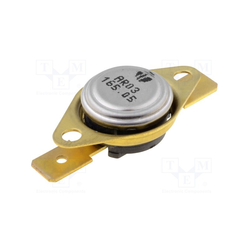 1 pcs x TOMIC - AR03.165.05-W1-S3 - Sensor: thermostat, SPST-NC, 165°C, 16A, 250VAC, connectors 6,3mm