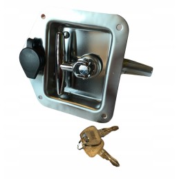 Lock handle closing container door box