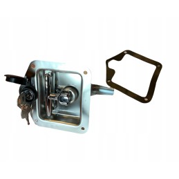 Lock handle closing container door box