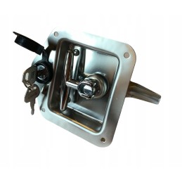 Lock handle closing container door box