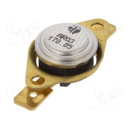 1 pcs x TOMIC - AR03.170.05-W1-S3 - Sensor: thermostat, SPST-NC, 170°C, 16A, 250VAC, connectors 6,3mm