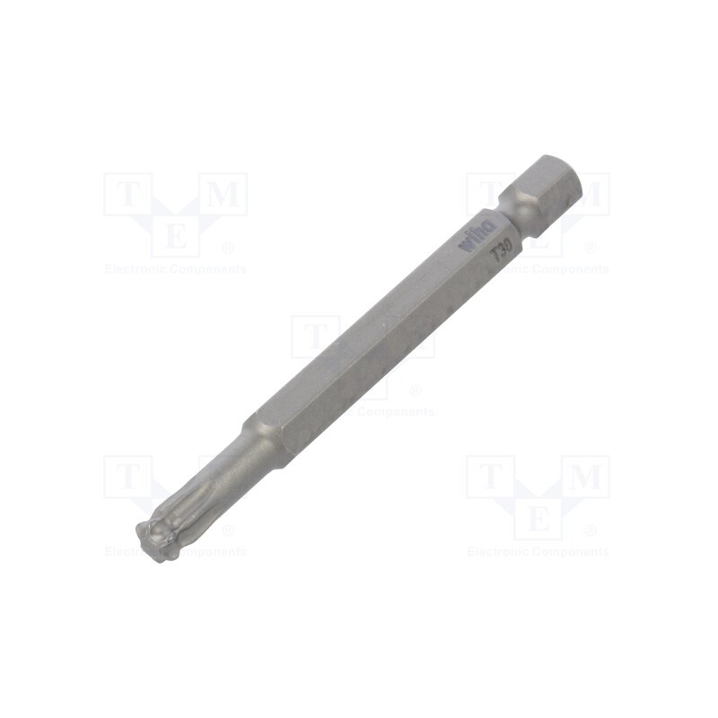1 pcs x WIHA - 32423 - Screwdriver bit, spherical,Torx®, T30, Overall len: 70mm
