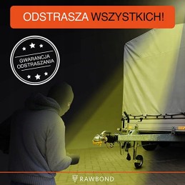 Aluminum drawbar lock for a caravan