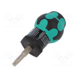 1 pcs x WERA - 5008860001 - Screwdriver, Torx®, TX27, STUBBY, Blade length: 25mm
