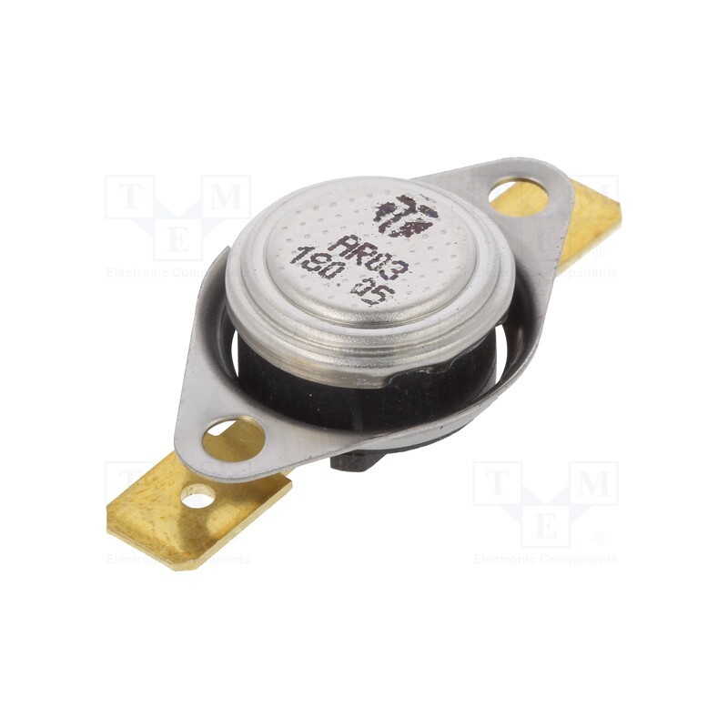 1 pcs x TOMIC - AR03.180.05-W1-S3 - Sensor: thermostat, SPST-NC, 180°C, 16A, 250VAC, connectors 6,3mm