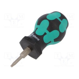 1 pcs x WERA - 5008856001 - Screwdriver, Torx®, TX10, STUBBY, Blade length: 25mm