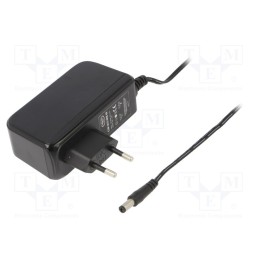 1 pcs x CELLEVIA POWER - CLW-3612-W2E-ER - Power supply: switched-mode, plug, 12VDC, 3A, 36W, Plug: EU, 86.8%