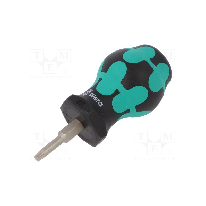 1 pcs x WERA - 5008858001 - Screwdriver, Torx®, TX20, STUBBY, Blade length: 25mm