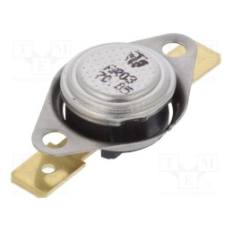 1 pcs x TOMIC - AR03.70.05-W1-S3 - Sensor: thermostat, SPST-NC, 70°C, 16A, 250VAC, connectors 6,3mm