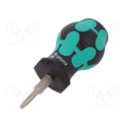 1 pcs x WERA - 5008857001 - Screwdriver, Torx®, TX15, STUBBY, Blade length: 25mm