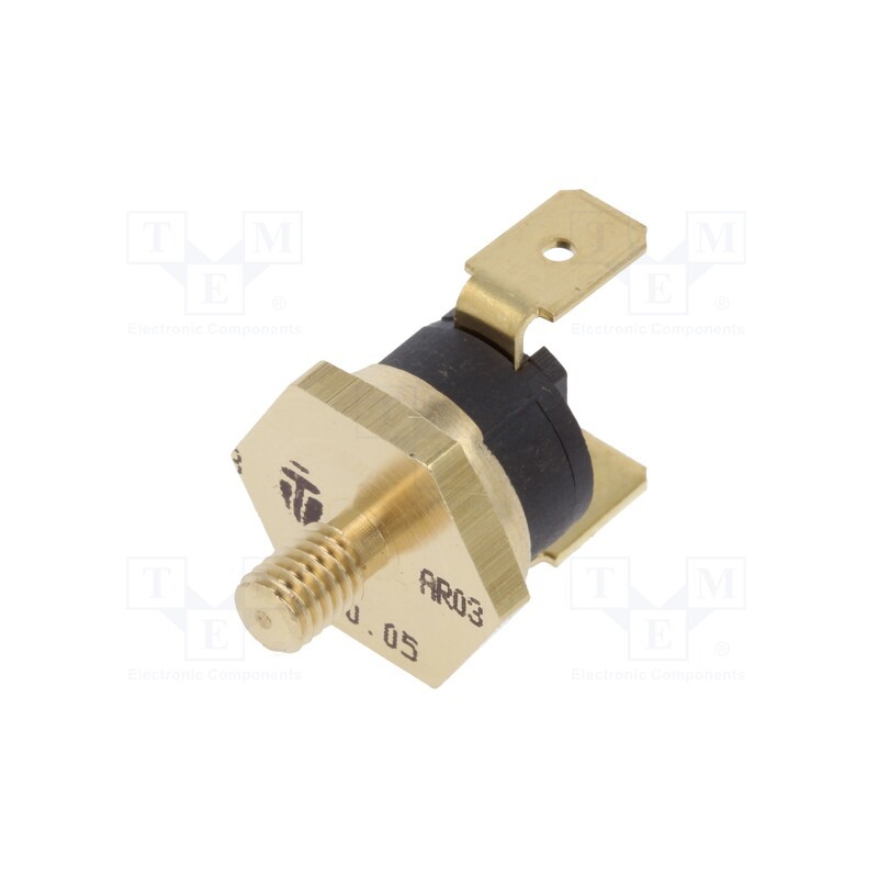 1 pcs x TOMIC - AR03.80.05-W3-S2 - Sensor: thermostat, SPST-NC, 80°C, 16A, 250VAC, connectors 6,3mm