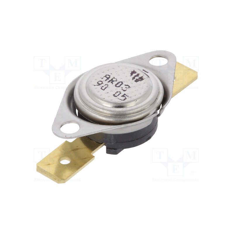 1 pcs x TOMIC - AR03.90.05-W1-S3 - Sensor: thermostat, SPST-NC, 90°C, 16A, 250VAC, connectors 6,3mm