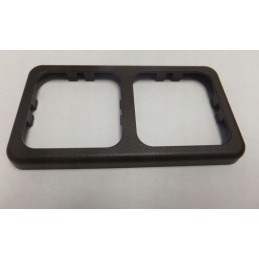 Brown fawo wawa double frame for schuko socket