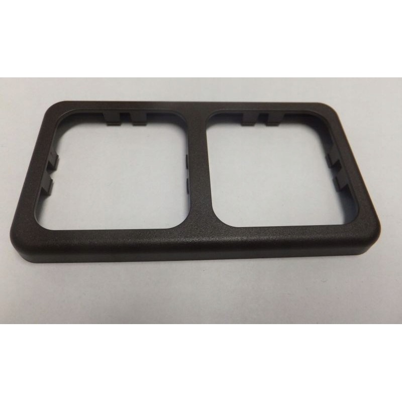 Brown fawo wawa double frame for schuko socket