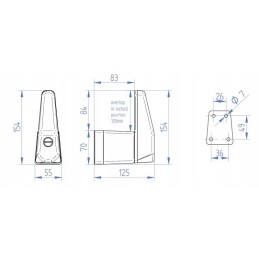Thule cab lock driver's cabin door lock, 2 pcs