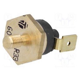 1 pcs x TOMIC - AR33.60.05.W3-S2 - Sensor: thermostat, NC, 60°C, 16A, 250VAC, connectors 6,3mm, ±15°C