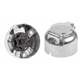 Silver car trailer socket