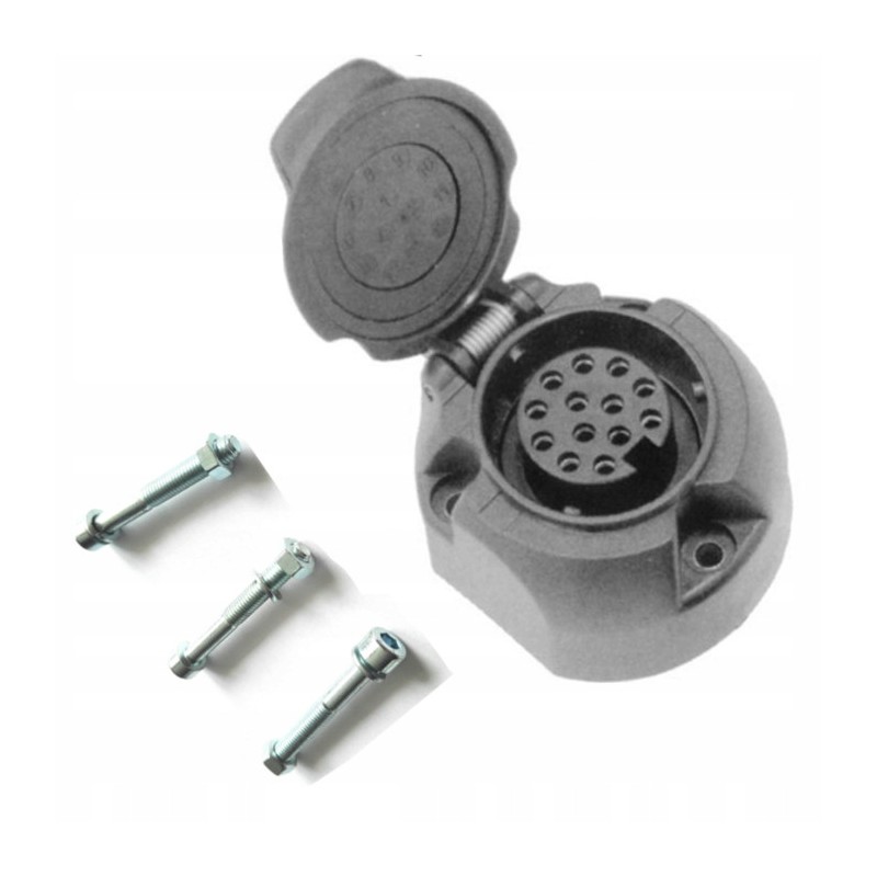 13 pin trailer socket with plastic screws