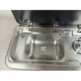 Carbest camper stove with sink, left side