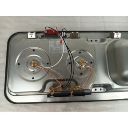 Carbest camper stove with sink, left side