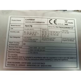 Carbest camper stove with sink, left side