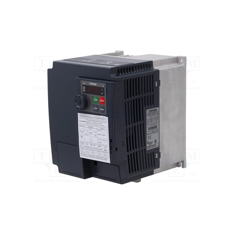 1 pcs x TOSHIBA - VFS15-4037PL1-W1 - Vector inverter, 4kW, 3x380VAC, 3x380÷500VAC, 0÷10V, Display: LED