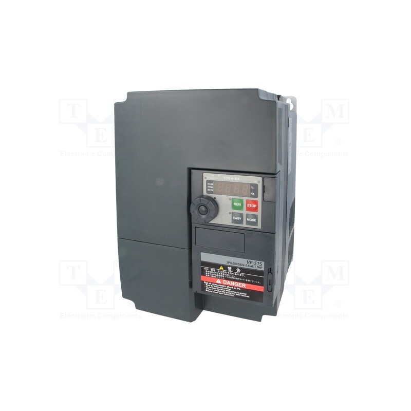 1 pcs x TOSHIBA - VFS15-4055PL-W1 - Vector inverter, 5.5kW, 3x380VAC, 3x380÷500VAC, 0÷10V, VFS15