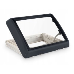 Midi Heki style roof window 700x500 with lever and forced circulation gray