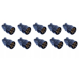 Towbar plug 7-pole 7 pin 7 12v plastic trailer, 10 pieces