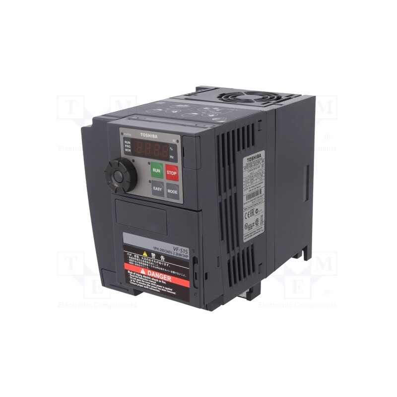 1 pcs x TOSHIBA - VFS15S-2022PL-W1 - Vector inverter, Max motor power: 2.2kW, Usup: 200÷230VAC, VFS15