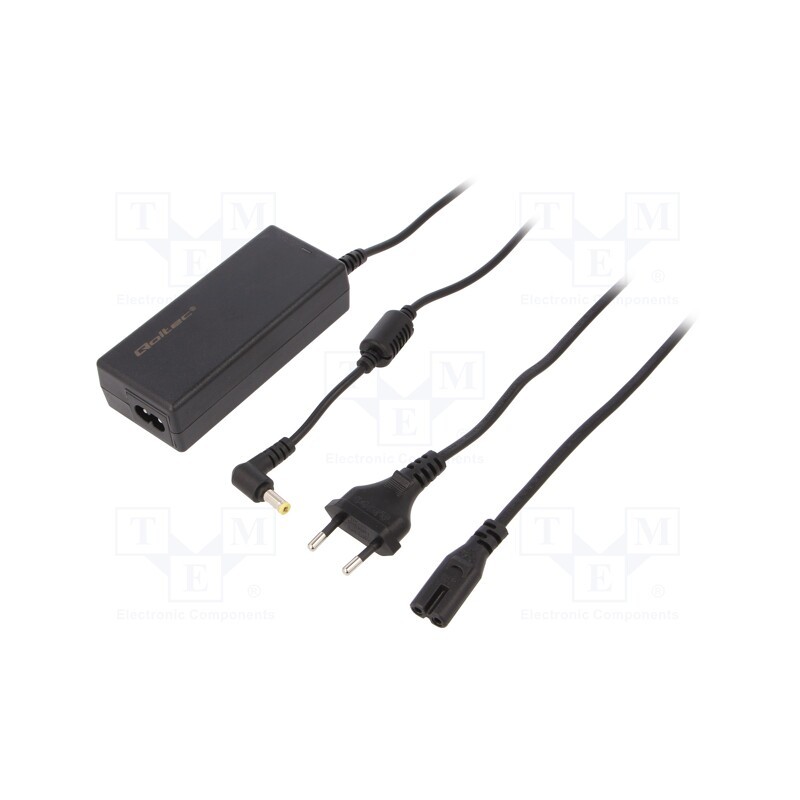 1 pcs x QOLTEC - 50056 - Power supply: switched-mode, 20VDC, 2A, Out: 5,5/2,5, 40W, desktop
