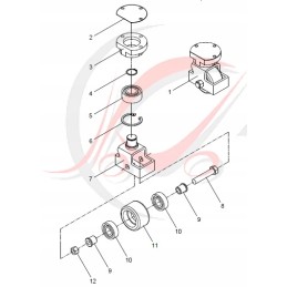 Support wheel of Manitou EP15 trolley 1500kg