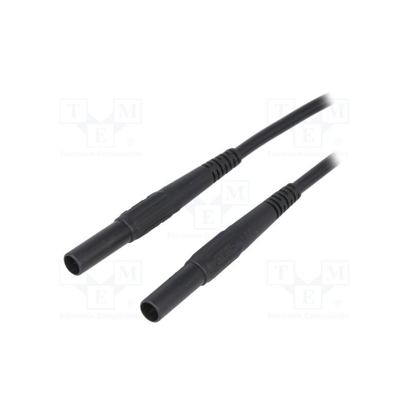 1 pcs x STu00c4UBLI - 66.9391-10021 - Test lead, 32A, banana plug 4mm,both sides, insulated, Len: 1m